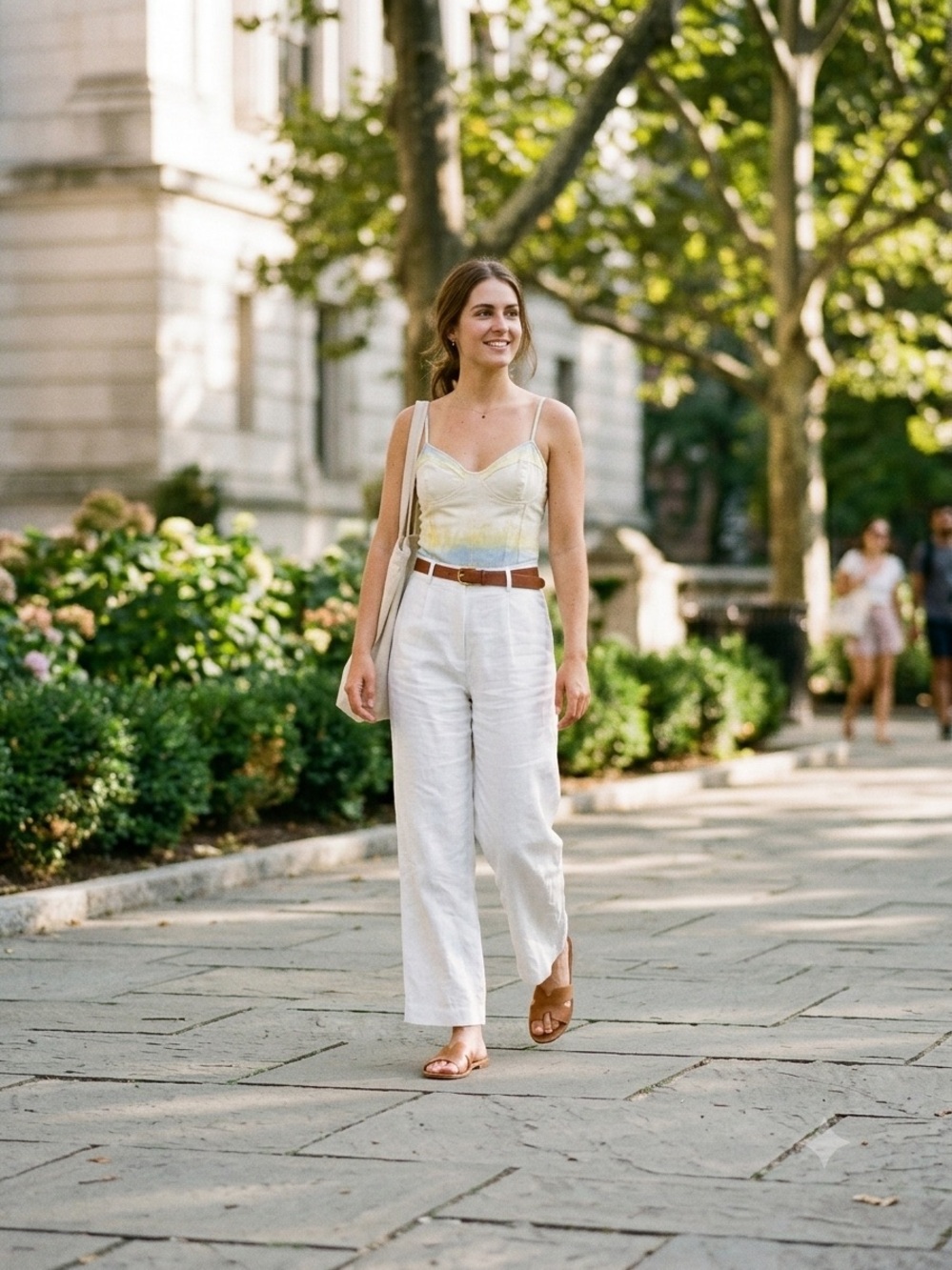 Zara Pale Yellow tie die Spaghetti Strap Bodysuit